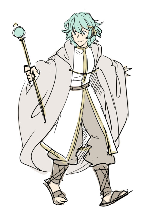 dc9spot:Some OC’s sketchhe is actually a Fire emblem themed OC...