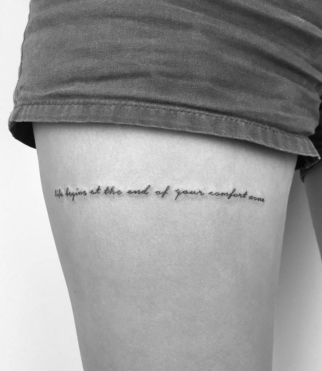 42 Free Tattoo Quotes On Thigh HD Tattoo