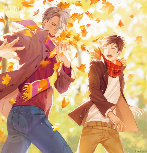 amelin-art:Autumn domestic victuuri