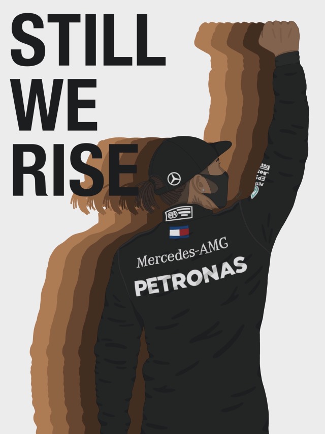 lewis hamilton still i rise t shirt