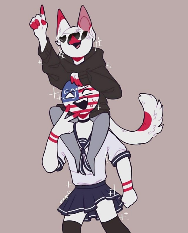 America X Japan Countryhumans Smut