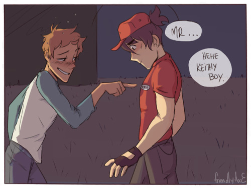 friendlyaxe:awh look at him cri because he didn’t get a kiss,...