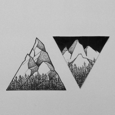 Geometric Mountain Tumblr - 