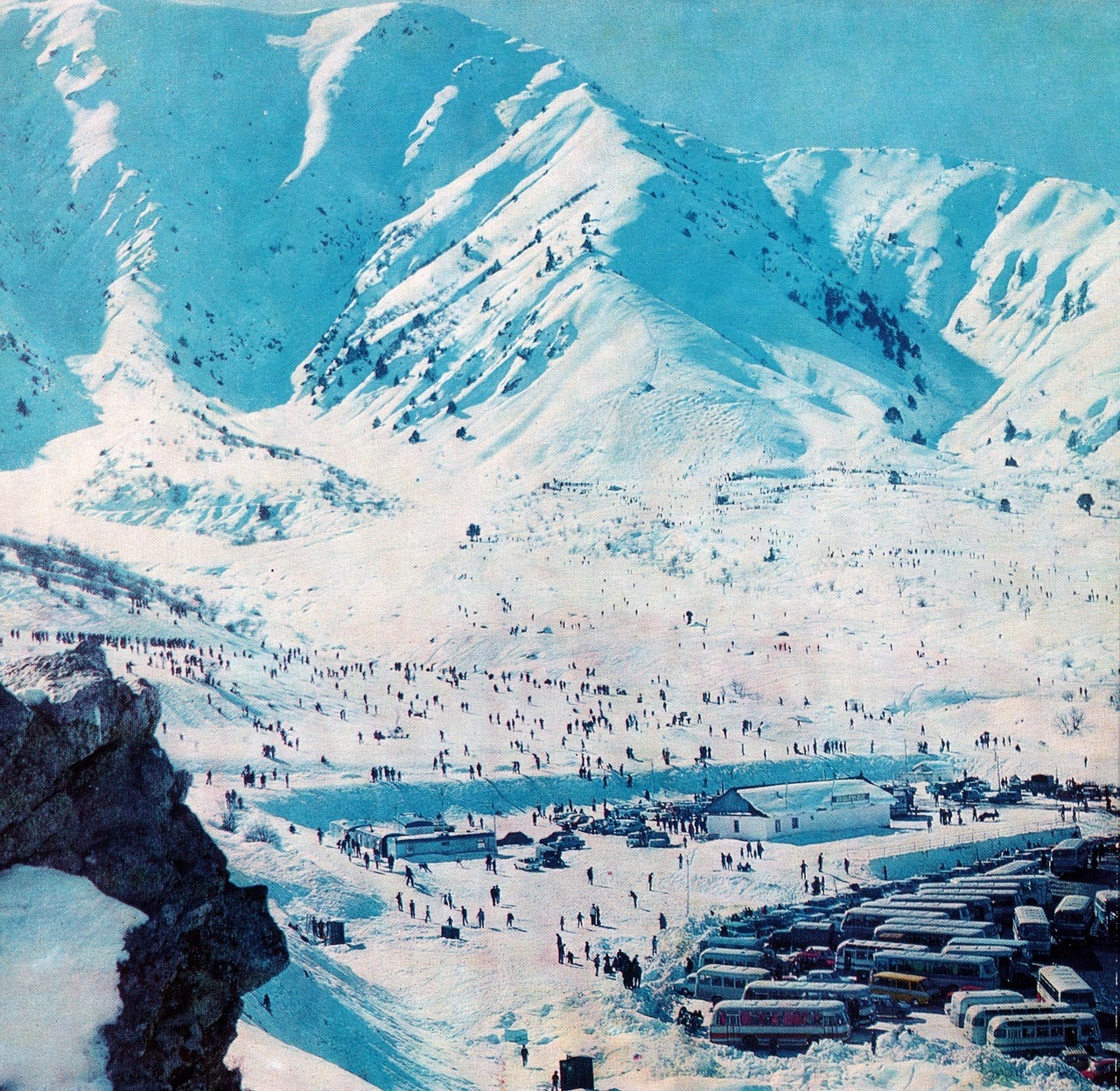 Greater Chimgan of Tian Shan mountains in Uzbekistan (photo made in 1978)