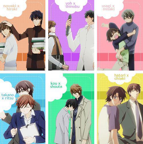 shounen ai junjou romantica Sekaiichi Hatsukoi nowaki hiroki yoh shinobu usagi Misaki takano ritsu kou shouta hatori chiaki