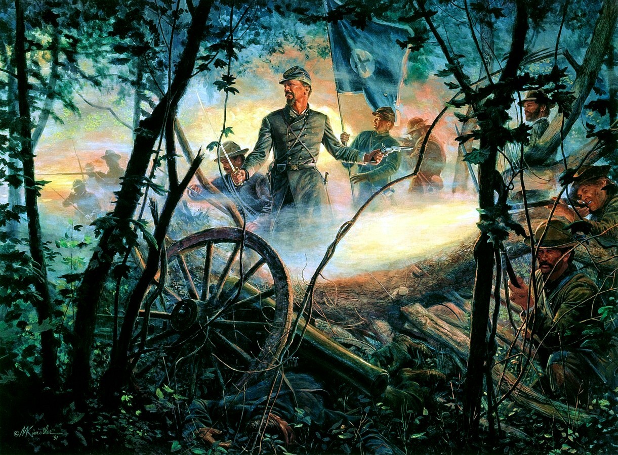 2nd Tennessee Regiment/" Don Troiani Civil War Print /"Cleburne at Chickamauga