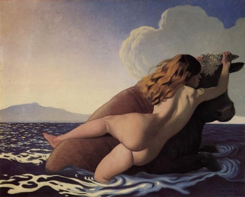 artist-vallotton:The Rape of Europa, 1908, Felix...