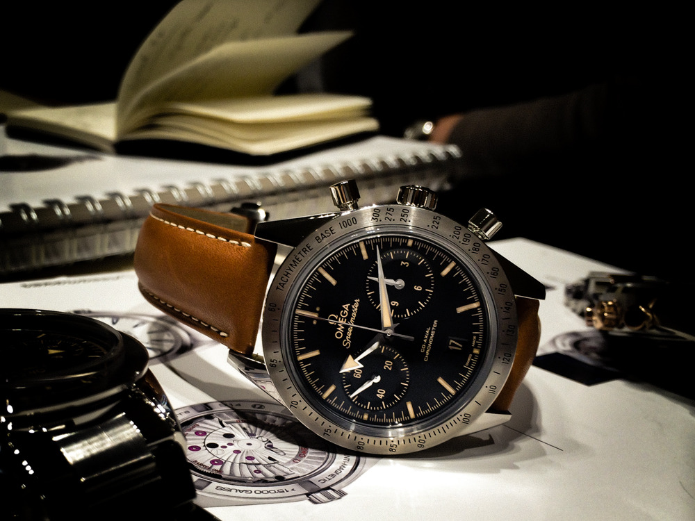 speedmaster 57 blue dial