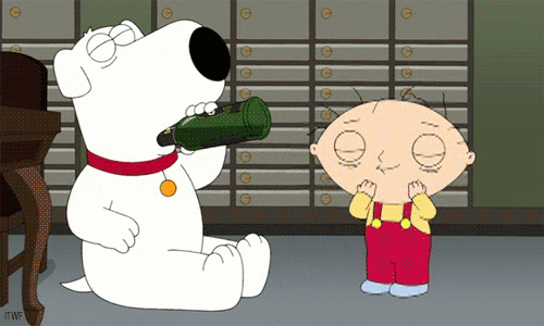 Image result for Brian and Stewie gif