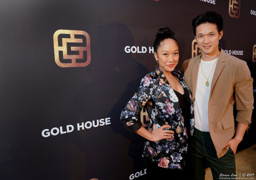 dailyharryshumjr:Harry Shum Jr. and Shelby Rabara attending Gold...