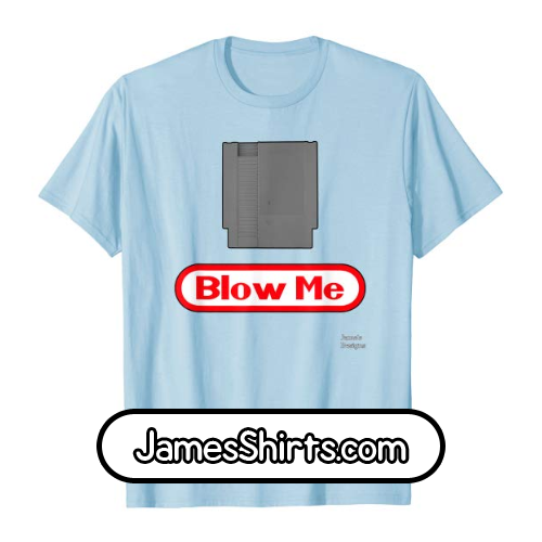 nes blow me shirt