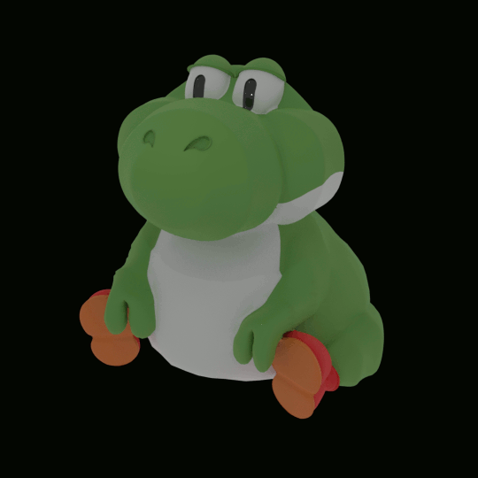 Videogame 3D Replica — My take on the Fat Yoshi concept from Super Mario...