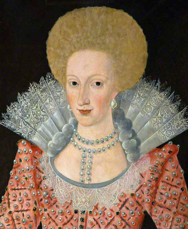 Madame de Pompadour (Anne of Denmark, Queen of England by an artist of...)