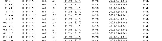 Log de conexiones de un proxy