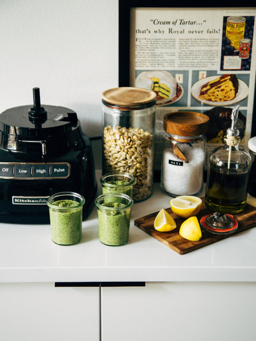 savorytoothgirl:Creamy Cashew Pesto with Homegrown Basil