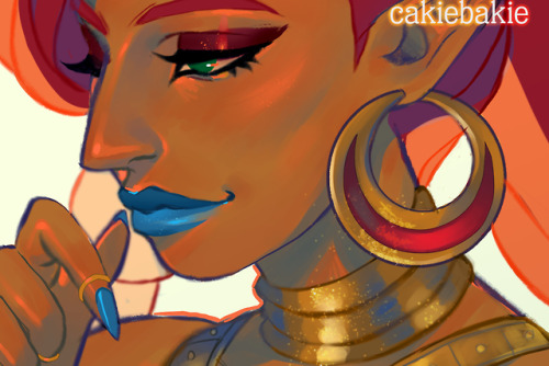 cakiebakie:Urbosa for Patreon!!Process Video | Gumroad | Patreon