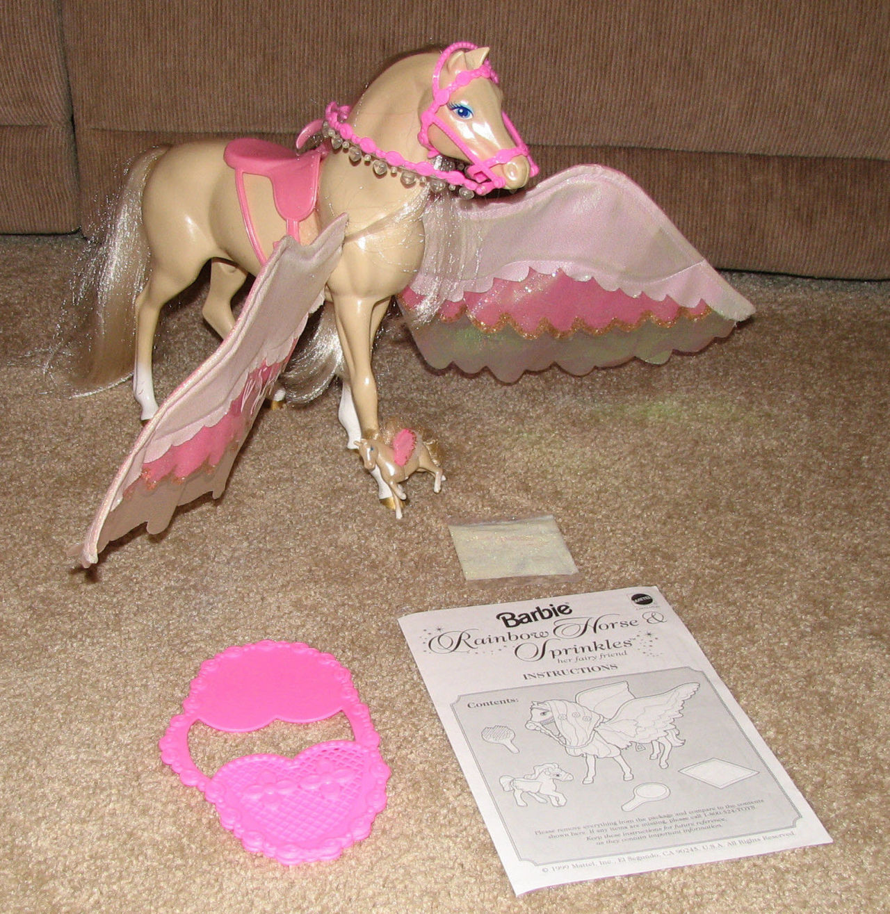 Old School Barbie Hi I Used To Have A Pegasus With Kind Of Clip On