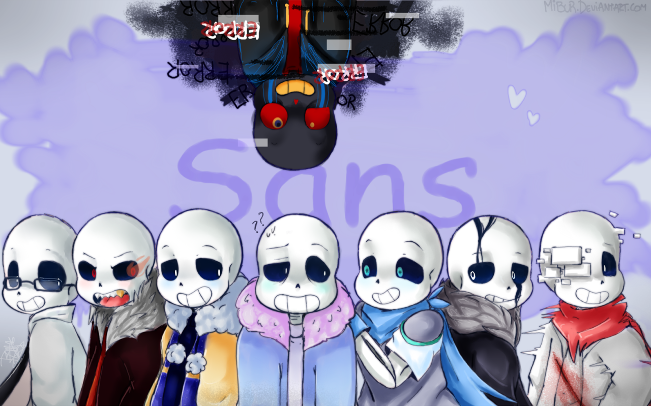 sans tastic mibur all the au sans owners