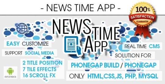 News Time App With CMS v1.0.4 – Android AdMob & Push Notifications Nulled
