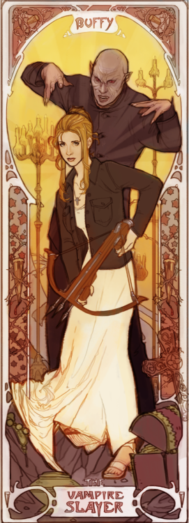 buffy btvs buffy the vampire slayer sansho art art nouveau