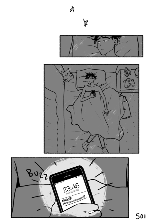 heartstoppercomic:chapter 3 - 30night-time textsread from the...