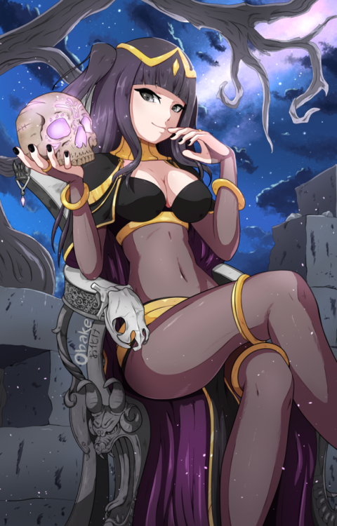 obake-art:Fire emblem. Tharja is finally done! Took me a while...