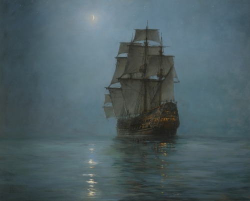 art-and-things-of-beauty:Sailing ships by Montague Dawson...