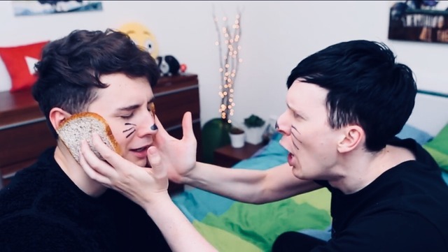 Dan And Phil Two Gay Men Wearing Whiskers