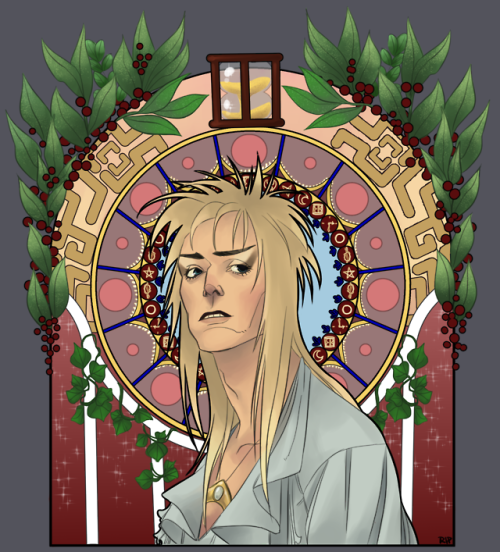 some kinda Art Nouveau inspired Jareth from Jim Henson’s...