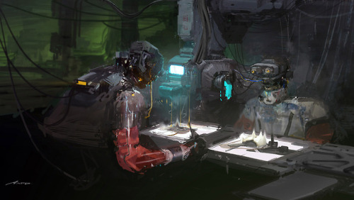 this-is-cool:The superb sci-fi and cyber punk themed digital...