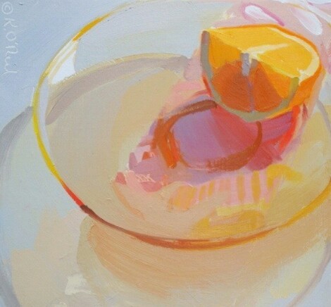 human-cliches:Paintings of oranges by Woodstock/New York based...