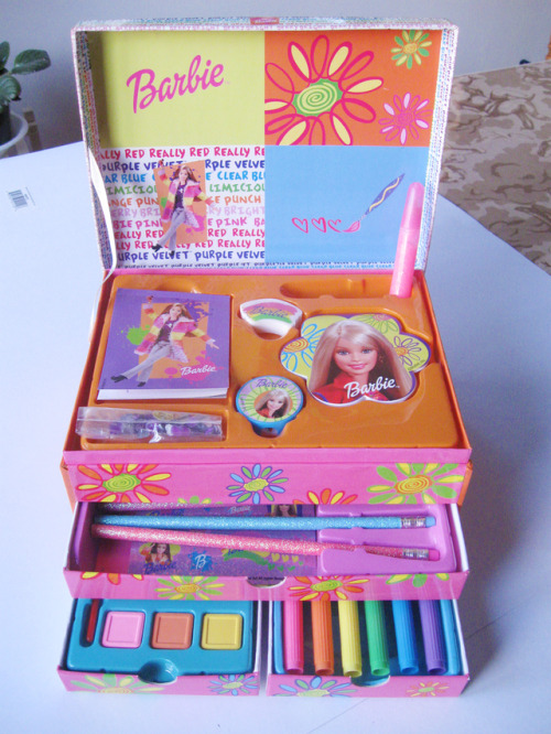 barbie stationery box