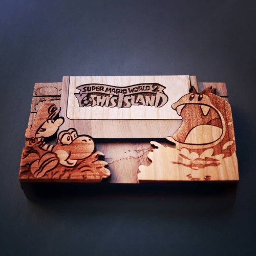 retrogamingblog:Wood Super Nintendo Cartridges made by...