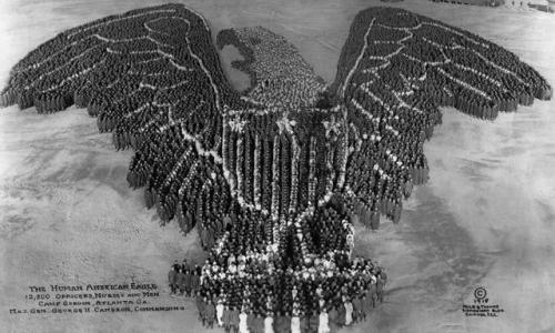 historicaltimes:“Human American Eagle” 12,500 officers,...