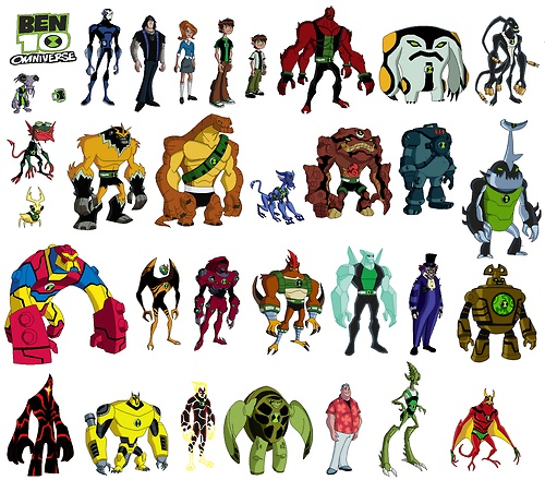 ben 10 ben 10 omniverse all aliens names and pictures