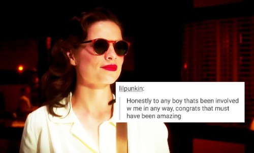 weirdfluffyunicornpig:Peggy Carter (aka my queen)