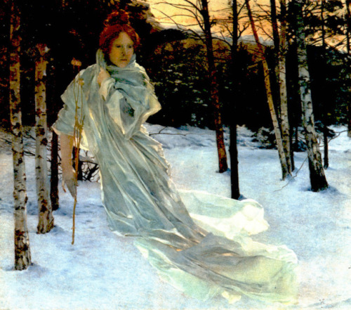 Vojtěch Hynais (1854-1925), Zima (Winter), 1890