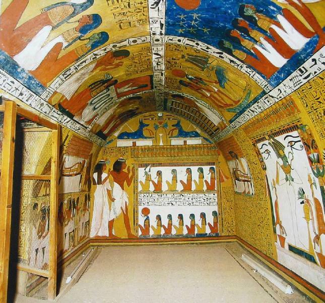 This is from the tomb of Sennedjem. He was a court... | Barque of the Nile