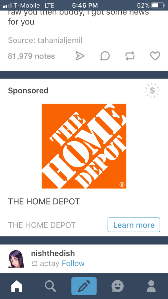 The Home Depot Tumblr