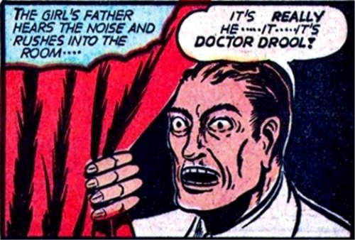 alternateworldcomics:Yep… The Flame had a foe called Doctor...