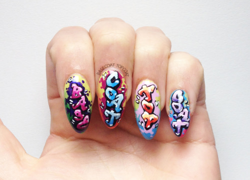 graffiti nails | Tumblr