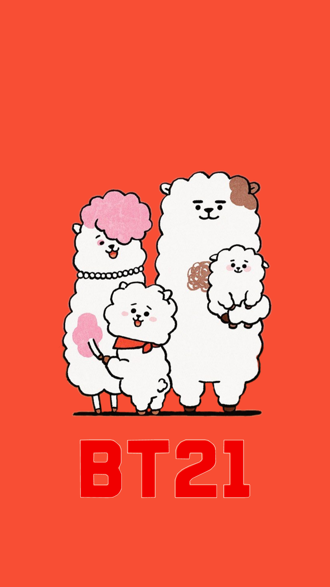 BTS Wallpaper  BT21 btspinku edit   RJ  family