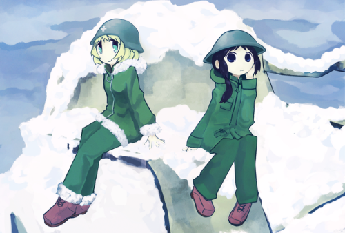 fanart from Girls Last Tour (Shoujo Shuumatsu Ryokou).