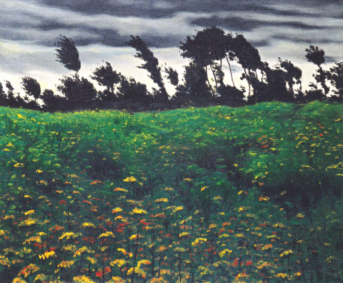 dappledwithshadow:Félix Vallotton  Blooming Fields 1912