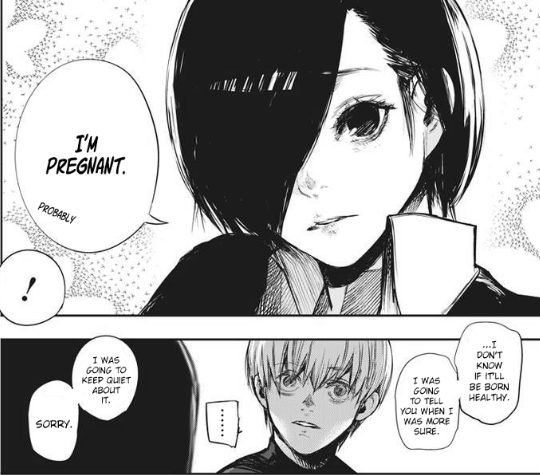 Tokyo Ghoul Wisdom — About Touka’s hybrid pregnancy: how it might be...