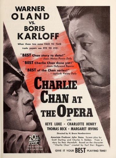 PRINT IMAGE PHOTO CHARLIE CHAN AT THE OPERA MOVIE POSTER Boris Karloff G10