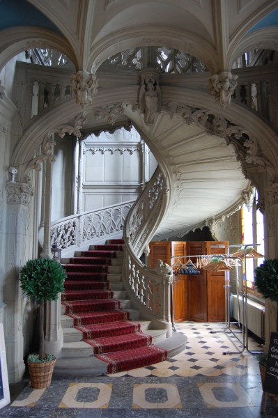 Stairs at Schadau Castle , Thun, Switzerland