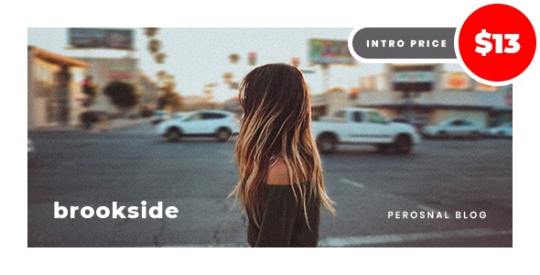 Brookside v1.1 – Personal WordPress Blog Theme Nulled