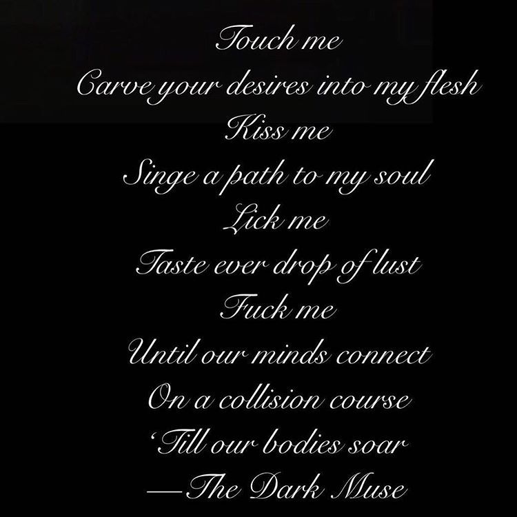 The Dark Muse — Words of The Dark Muse #poetry #poems...