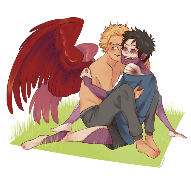 boku no hero academia,hot wings,dabi,hawks.